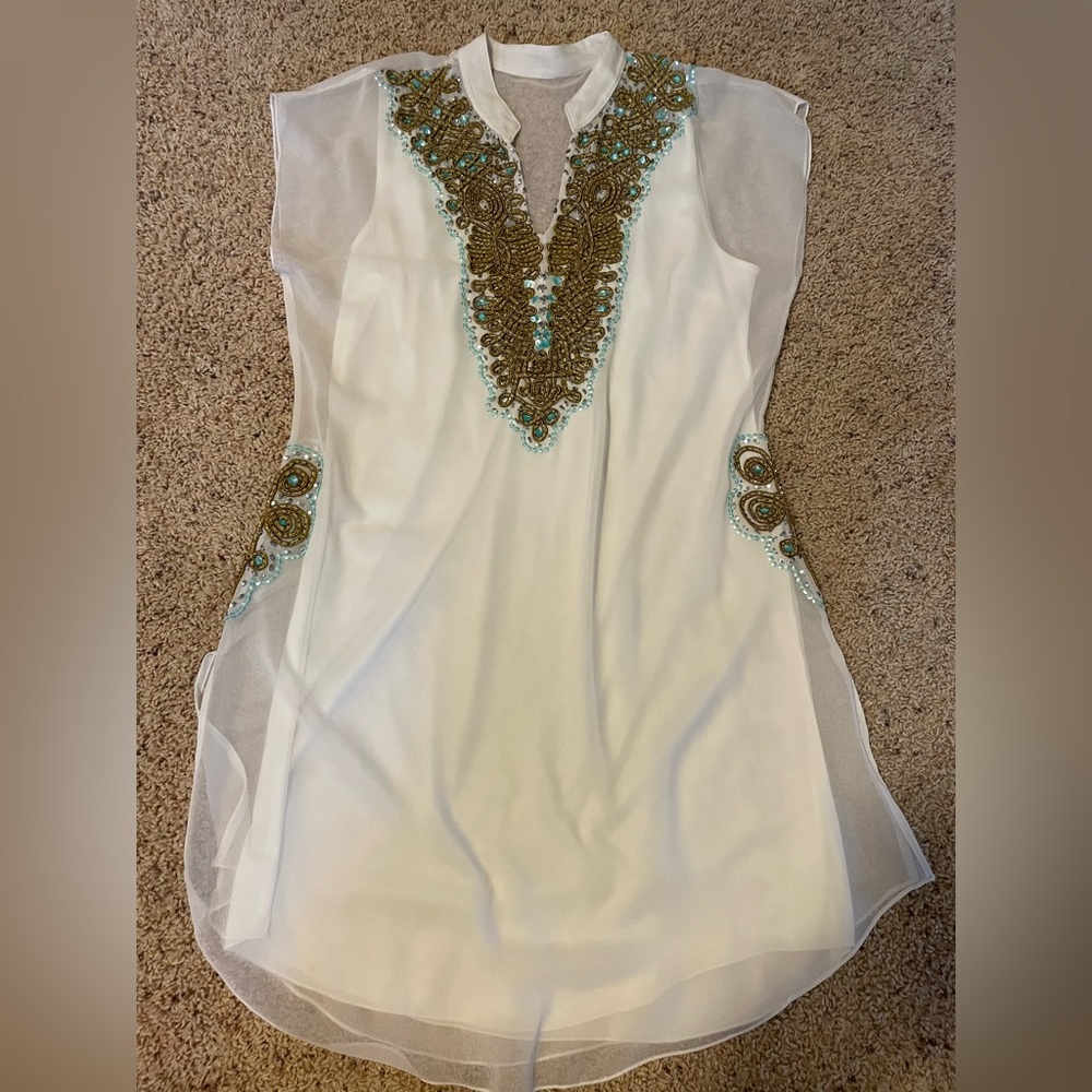 White Jeweled Dress